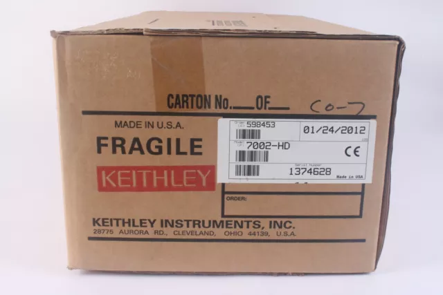 Keithley 7002-HD Hoch Dichte Schalter System - Neu