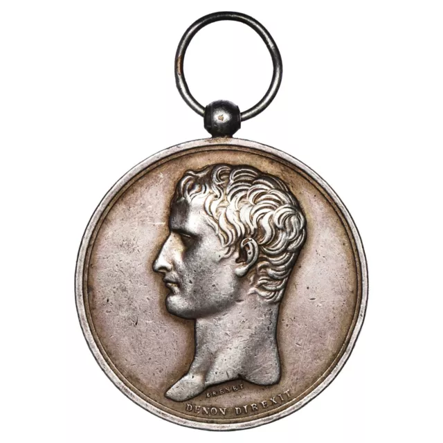 France - médaille Napoléon Ier - La Fortune Conservatrice - bronze argenté