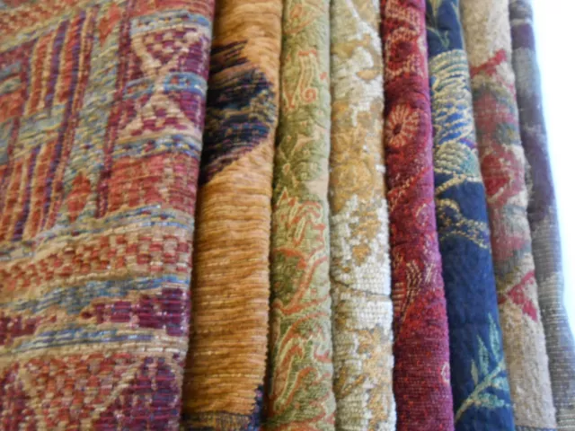 High Quality Upholstery Fabric Sample Squares = 8 pc. 11"x11" = 1  lb   #8