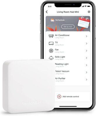 SwitchBot Hub Mini Telecomando Smart, Hub Telecomando IR Universale per Smart Home