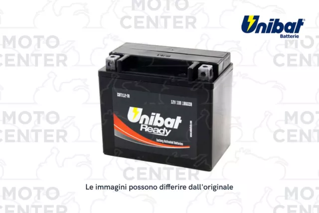 Batteria Unibat Ready Cbtx12-Fa (Ytx12-Bs) 12 V. - 10A - 180Cca Senza Manutenzio