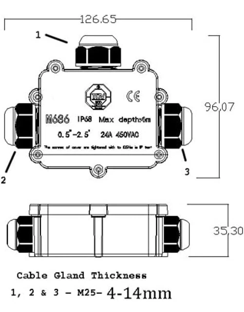 Sucre Auxiliary® Réinitialisation Manuelle Manuelle 2 A 250 V