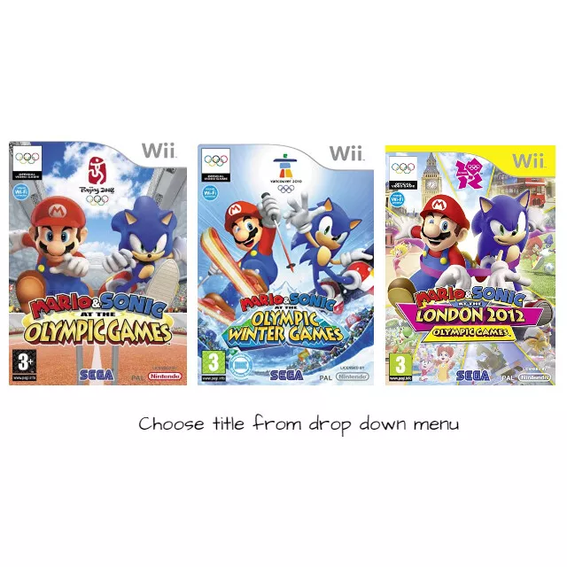 Wii - Mario & Sonic Olympic Games - Choose your title *Multi Listing*