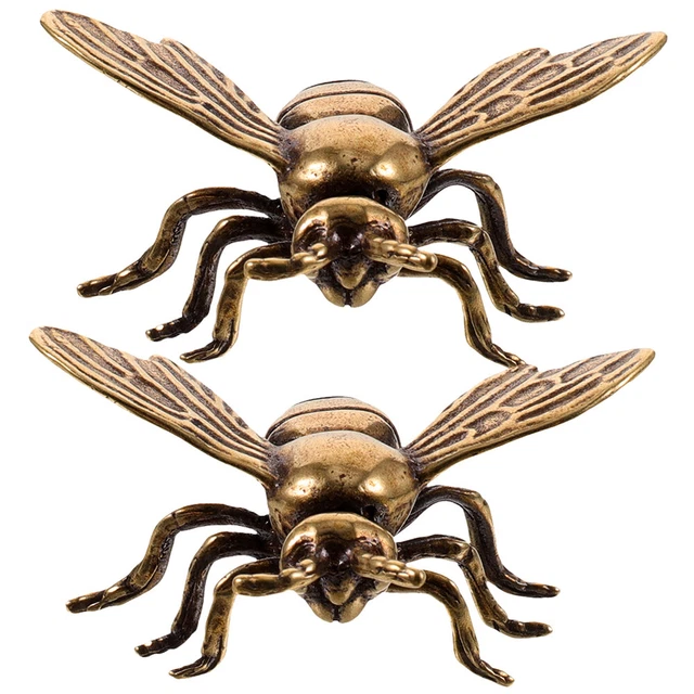 Ufficio ottone decorazioni ape scultura farfalla decorazione 2 pz
