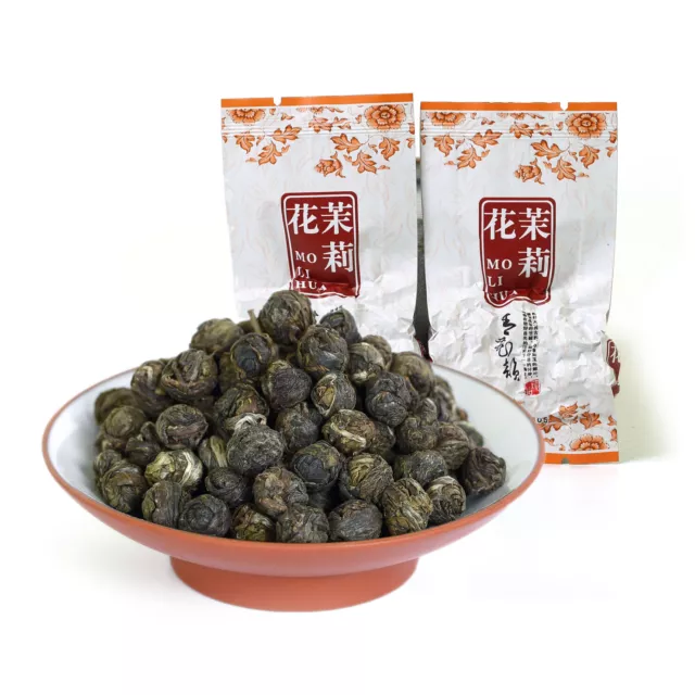 GOARTEA 10Pcs*8g Premium Jasmintee Jasmine Dragon Pearl Tea Jasmin Grüner Tee