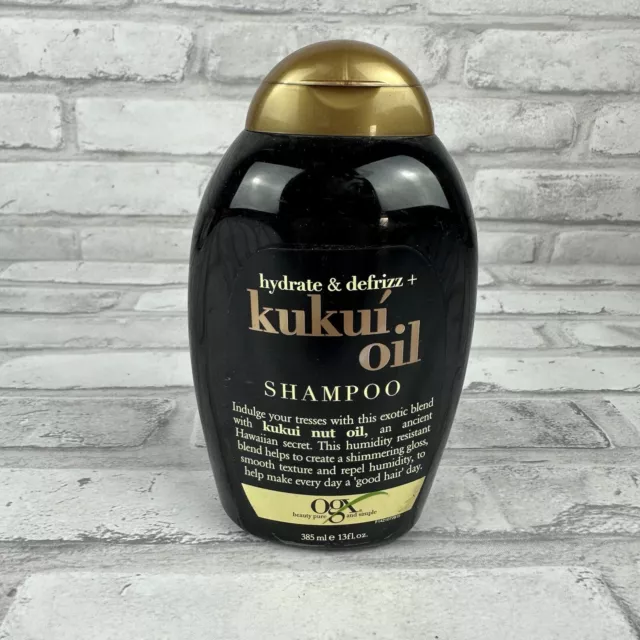 OGX Kukui Oil Organix Hydrate + Defrizz Shampoo  13 oz NEW