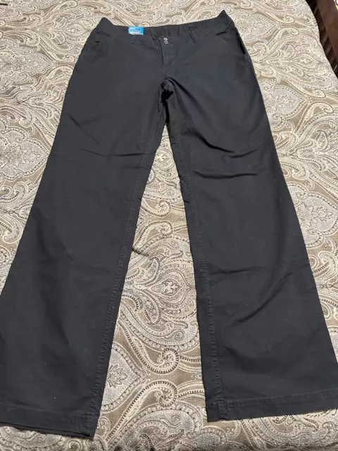 Columbia Womens Fit Active Straight Long Pants Black Size 12 (see Photos)