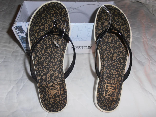 Chaussures Sperry Top-Sider Mocassins Cuir Noir - Taille 8 US Homme - Occasion - Oxfords
