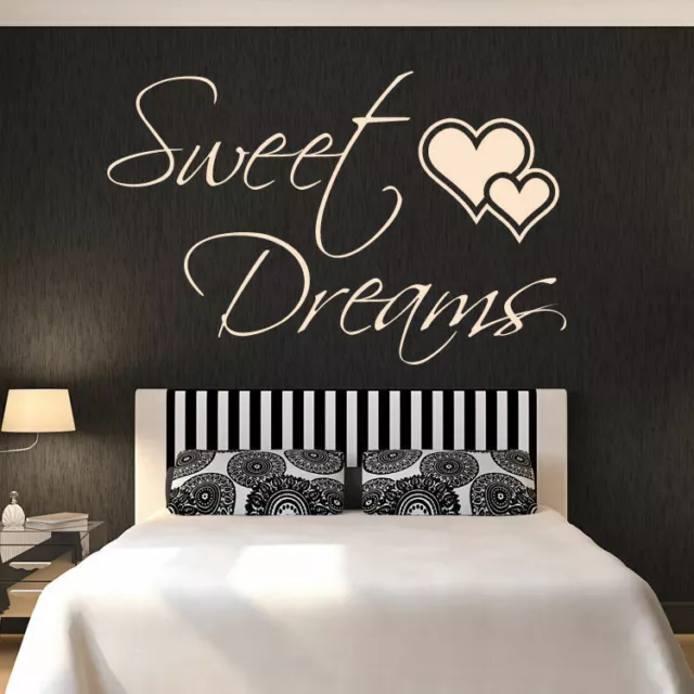 Sweet Dreams Wall Art Sticker Removable Vinyl Decal Transfer Bedroom (AS10103)