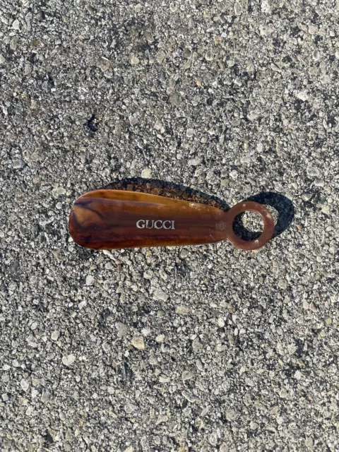 GUCCI Shoe hdcd Horn VINTAGE Brown