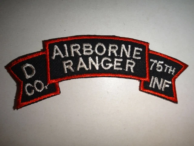 D COMPANY 75TH Infantry Regiment AIRBORNE RANGER Vietnam War Scroll ...