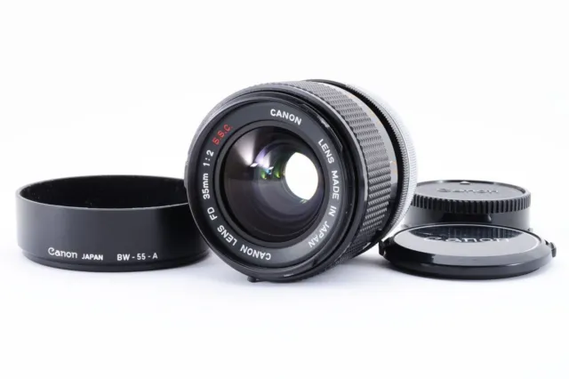 🌟 Near Mint 🌟 Canon FD 35mm F/2 S.S.C. SSC Wide Angle MF Lens from Japan