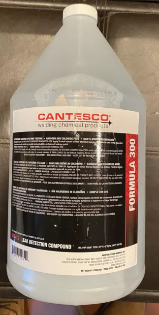 1 Gallon! SEALED Cantesco Welding Chem Formula 300-1G Leak-Detection Compound HR