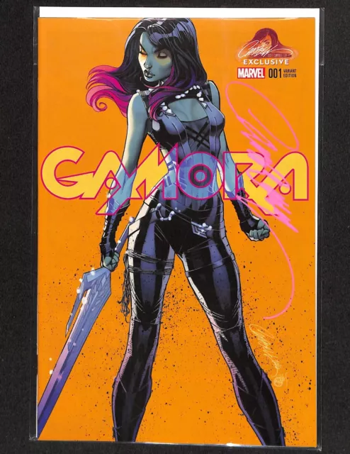 Gamora #1 J Scott Campbell Signed Exclusive Variant B 2017, Marvel NM