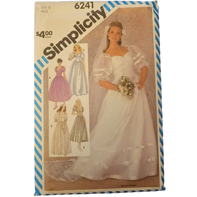 VTG Simplicity 6241 Pattern Size 6 Miss Uncut