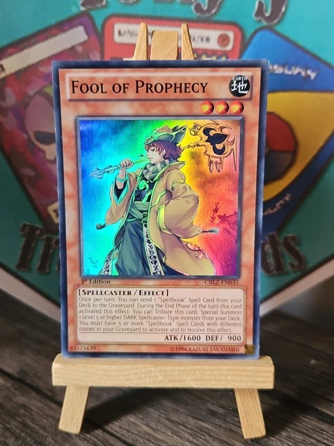 Yu-Gi-Oh! Trading Card – Fool Of Prophecy (CBLZ-EN035) – 1st Edition Super Rare From Cosmo Blazer - View #14