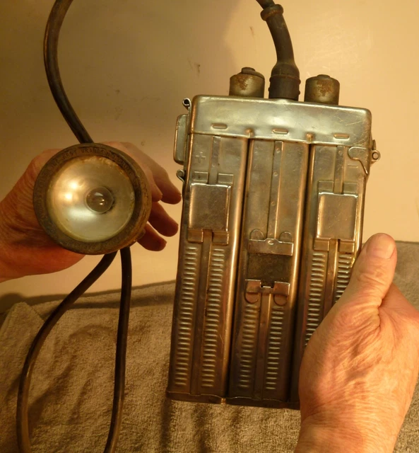 Edison Model P Single Shot Blasting Coal Miners Cap Lamp Permissible #20 2