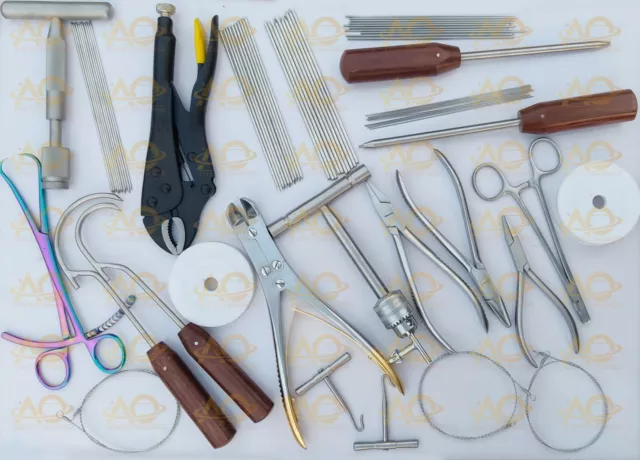 70 Pc Wiring & Kirshner Orthopedic Instruments Set