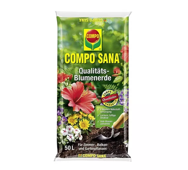 COMPO Sana Qualitäts Blumenerde, 50 Ltr