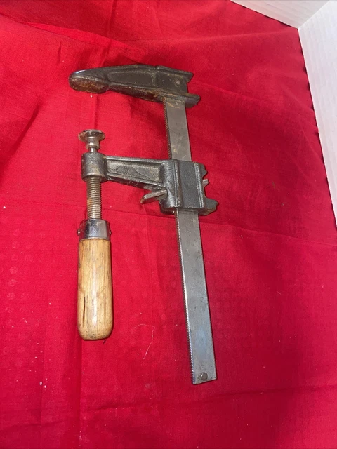 Vintage 8.5” 'F' Clamp Wood Handle - Estate Find