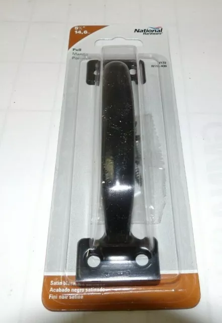 New Stanley National Hardware 5 3/4" Door/Drawer Pull Handle Black N116-830 V172