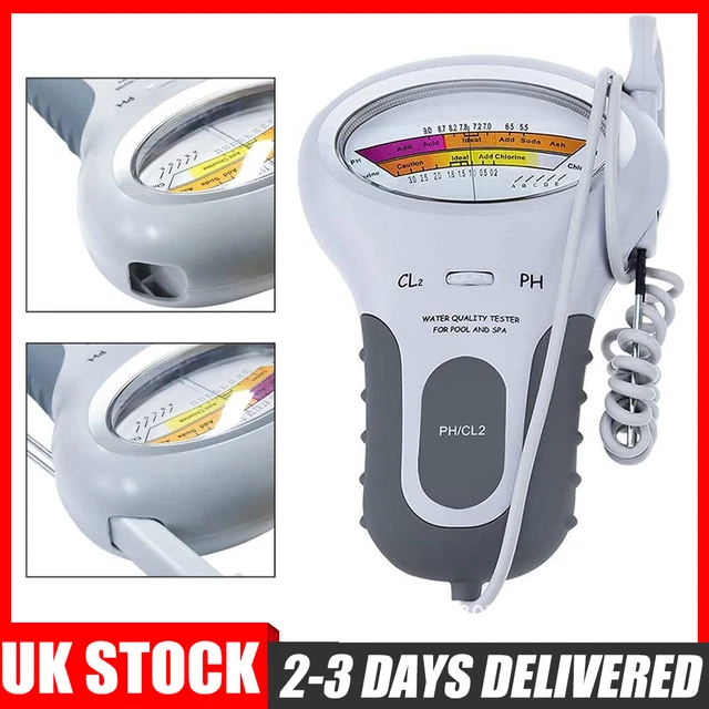 Swimming Pool Chlorine PH/CL2 Water Quality Tester Chlorine Monitor Spa Hot Tub