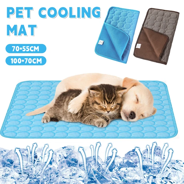 Pet Cooling Mat Cool Pad Cushion Dog Cat Puppy Blanket For Summer Sleeping Bed