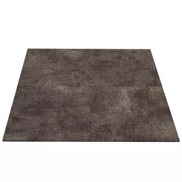 Objekt Teppichfliesen Beton-Optik Gewerbe Teppich braun 50x50cm (24,80€/1qm)