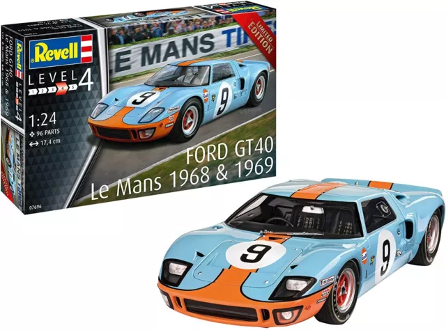 Ford Gt 40 Le Mans 1968 [Limited Edition] 1:24 Kunststoff Modell Kit Revell