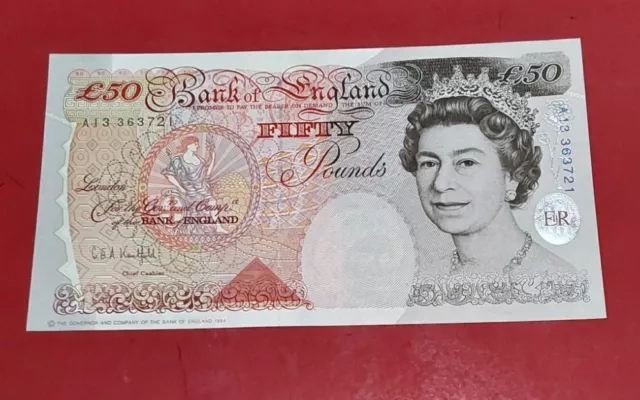 B377  Kentfield A13  First Series  £50   Note  ,,  unc .