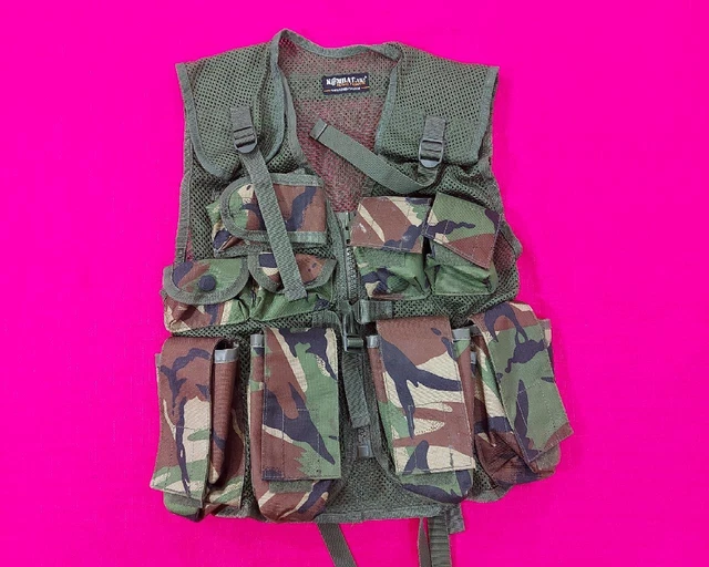 Giacca Gilet Assalto Bambini Kombat Unisex Militare Senza Maniche Corpo Mimetico