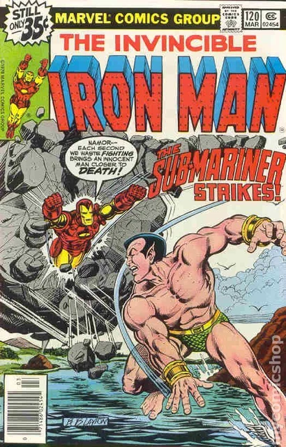 Iron Man #120 VG 1979 Stock Image 1st app. Justin Hammer