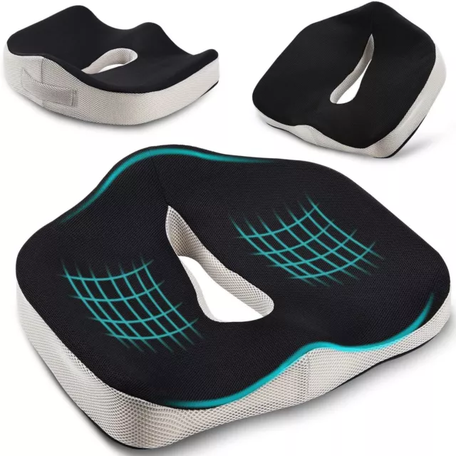 Donut Cushion Memory Foam Medical Ring Seat Pain Relief Orthopedic Coccyx LARGE