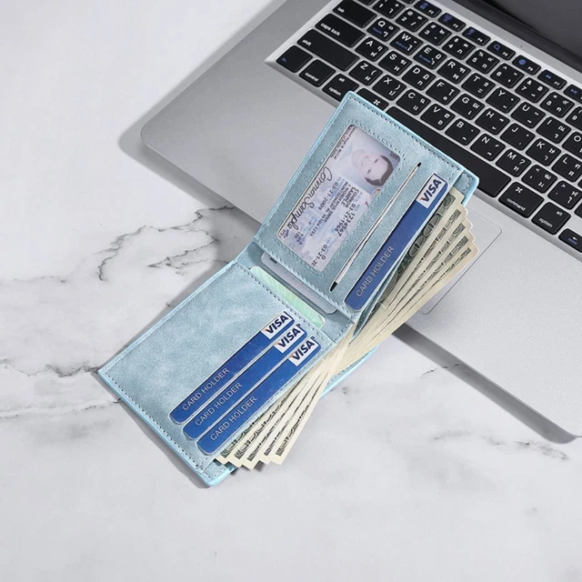 BORSA PER MONETE in pelle poliuretano multi-carta slot card porta carte