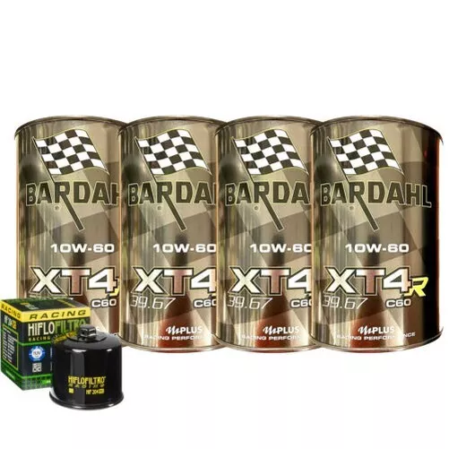 Kit Inspección Aceite Bardahl XT4R 10W60 para Yamaha Yzf-r1 2015>2020