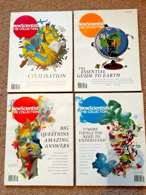 New Scientist  THE COLLECTION Magazines 4 Issues  2014 - 2019