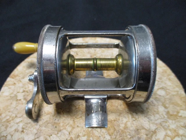 Moulinet à Tambour Fixe Vintage A.F. Meisselbach & Bro « Takapart » 100 Yards - Modèle USA 1907 - Pour Pêche En Eau Douce