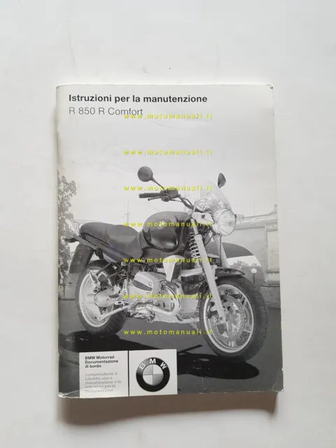 BMW R 850 R Comfort 2004 manuale uso manutenzione originale italiano