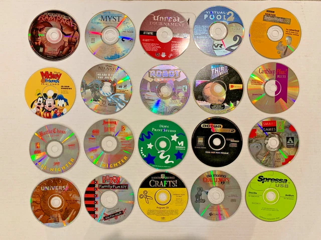 Pc Computer Disc PC CD-ROM MIXED Lot - 20 Computer Games & Software Discs - Windows $22. ...