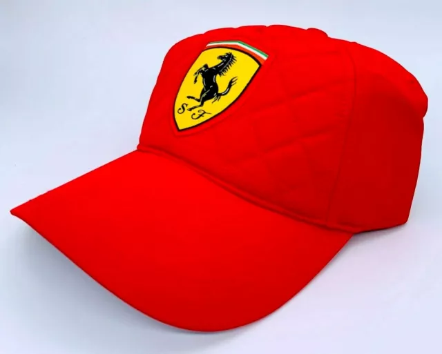 Ferrari Cap Kappe Mütze F1 Formel1 Scuderia Ferrari Wappen / Logo - Rot