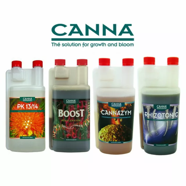 Canna Additives Boost, Rhizotonic Pk 13/14 Cannazym Flush Start Calmag 1L 5L 250
