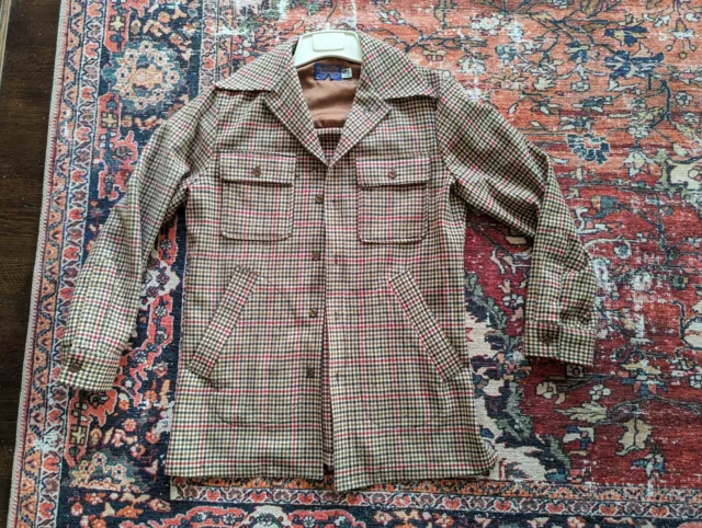 Vintage Pendleton Men's Wool Jacket Blazer plaid US