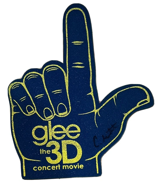 Glee Cory Monteith Signed Foam Finger RARE 3 D Concert Movie Autographed