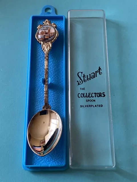 Vintage 1980s Silver Plated Souvenir Spoon, Big Ben London
