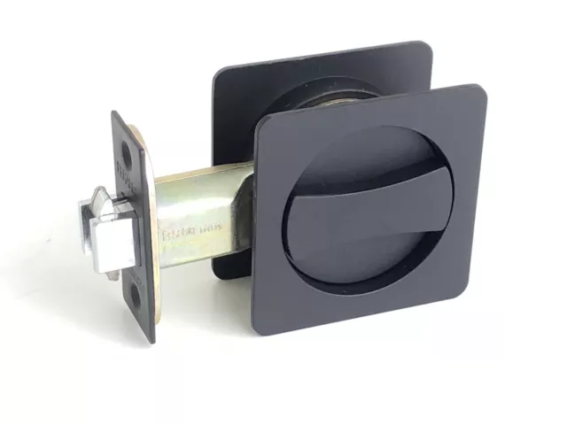 freeshipping New Arrived Cavity Sliding door Lock Privacy Function Matt Black