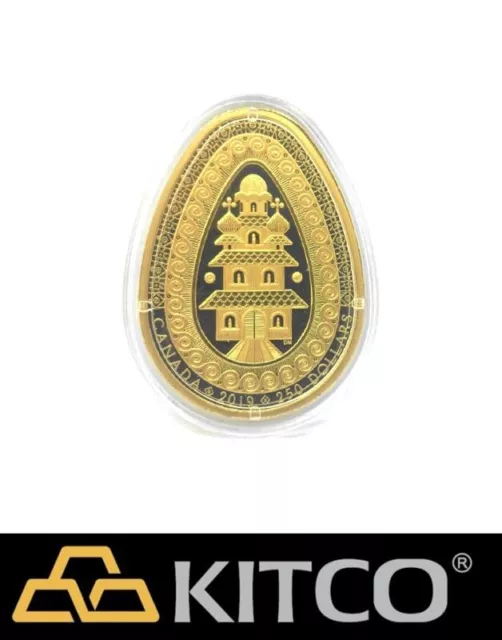 2019 Royal Canadian Mint $250 Eternal Blessing Pysanka Pure Gold Proof Coin 9999
