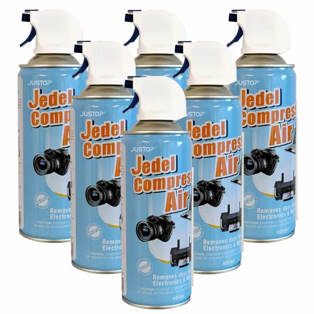 400ml Compressed Air Can Spray Duster Multi Purpose Cleaner Laptop Keyboard Lot