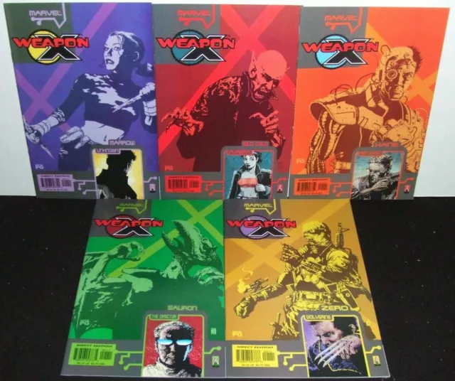 Weapon X The Draft 2002 #1-5 Complete Set Lot Full Run Marrow Sauron Kane X-Men