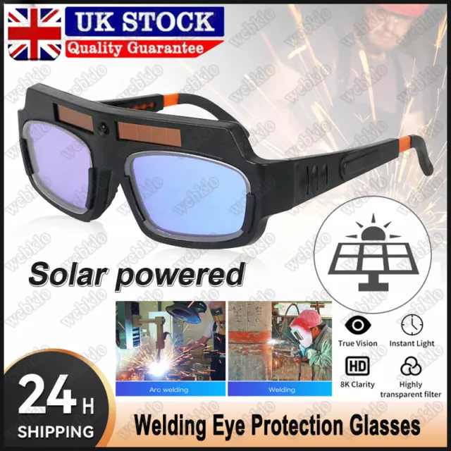PRO Solar Powered Welder Goggle Auto Darkening Welding Glasses Helmet Eyes Mask