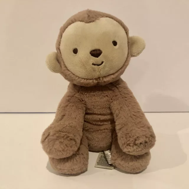 Child Of Mine Monkey Plush Rattle Crinkle Baby Stuffed Animal Toy 2015 Brown